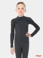 Bluzy sportowe męskie - Bluza termoaktywna Brubeck thermo LS13640 junior grafitowa - miniaturka - grafika 1