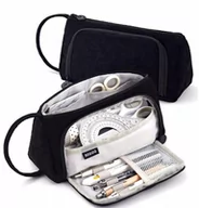 Piórniki - Piórnik 3w1 Duży rozkładany Kosmetyczka Saszetka - miniaturka - grafika 1