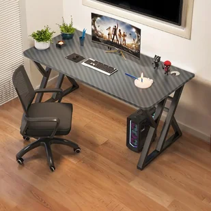 Biurko Gamingowe Czarne Nowoczesne Dla Gracza Stół Loft Solidne 120X60X75Cm - Biurka gamingowe - miniaturka - grafika 1