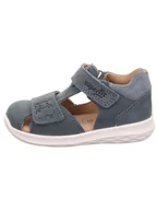 Buciki dla niemowląt - superfit Skórzane półsandały "Bumblebee" w kolorze granatowym - miniaturka - grafika 1