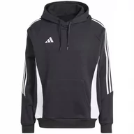 Bluzy męskie - Bluza męska adidas Tiro 24 Sweat Hooded czarna IJ7673 L - miniaturka - grafika 1