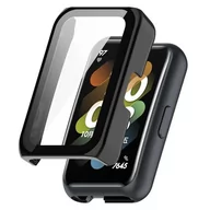 Akcesoria do smartwatchy - Etui + Szkło 2W1 Do Huawei Band 7 Czarne - miniaturka - grafika 1