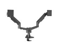 Uchwyty do monitorów - EDBAK Podwójny uchwyt biurkowy ze sprężyną gazową 19"-35" - miniaturka - grafika 1