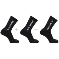 Skarpetki męskie - Skarpetki Salomon Everyday Crew 3-Pack Rozmiar skarpet: 36-38 / Kolor: czarny - miniaturka - grafika 1