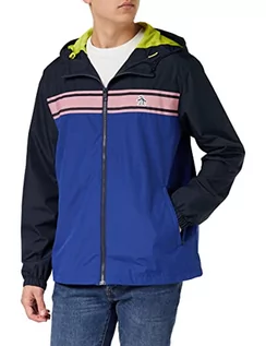 Kurtki męskie - ORIGINAL PENGUIN Męska kurtka outdoorowa nylonowa parka, Ciemnoszafirowy, L - grafika 1