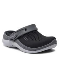 Klapki i japonki damskie - Crocs Klapki Literide 360 Clog T 206712 Black/Slate Grey - miniaturka - grafika 1