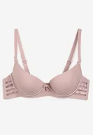 Biustonosze - Jasnofioletowy Biustonosz Push Up z Regulowanymi Ramiączkami Dimarinsa - Renee - miniaturka - grafika 1