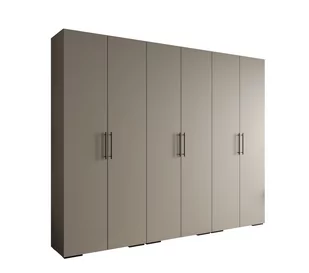 Szafa ubraniowa garderoba z półkami INOVA 3 3SZ kaszmir+czarny - Szafy - miniaturka - grafika 1