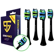 Końcówki do szczoteczek elektrycznych - Końcówki do Vitammy Onyx Platinum Pearl+ Noire Czarne zamiennik - miniaturka - grafika 1