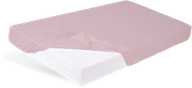 Okrycia kąpielowe dla dzieci - Prześcieradło 60x120 bawełniane różowe z gumką BabyMatex - miniaturka - grafika 1