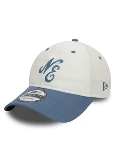 New Era Czapka z daszkiem Linen Script 920 Ne 60503547 Biały - Czapki męskie - miniaturka - grafika 1