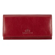 Portfele - Damski duży portfel ze skóry naturalnej mieszczący dowód rejestracyjny - miniaturka - grafika 1