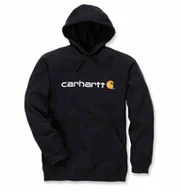 Bluzy męskie - Bluza Carhartt Signature Logo Midweight Black L - miniaturka - grafika 1
