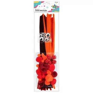 Hasta Drut Dekor Pompon Oczy Mix Kol 338660 Kpl80szpbh - Dekoratorstwo - miniaturka - grafika 1