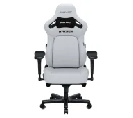 Fotele gamingowe - Anda Seat Kaiser 4 L Gamingowy do 120kg Skóra Eco Biały - miniaturka - grafika 1