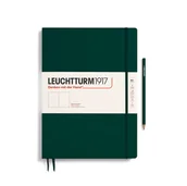 Notesy i bloczki - Notatnik Leuchtturm1917 Master Slim A4+, Gładki, Forest Green - miniaturka - grafika 1