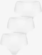 Majtki damskie - Figi damskie bawełniane (3pack) klasyczne o pełnym kroju białe K2131 Kappa - miniaturka - grafika 1
