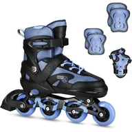 Rolki - Łyżworolki NILS EXTREME Moonbeam NA0189 z ochraniaczami ( 39-42) Niebieski - miniaturka - grafika 1