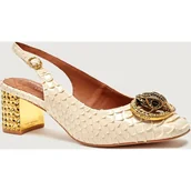 Czółenka - Kurt Geiger Skórzane czółenka na słupku CHELSEA BLOCK SLIN - miniaturka - grafika 1