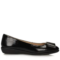 Baleriny - Eleganckie czarne baleriny Toscanio ALBI 2221 - 39 - miniaturka - grafika 1