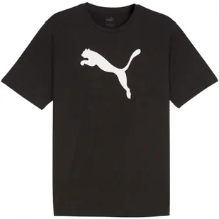 Koszulka Męska Puma Team Rise Logo Jersey Cotton Czarna 658705 03 S - Koszulki męskie - miniaturka - grafika 1