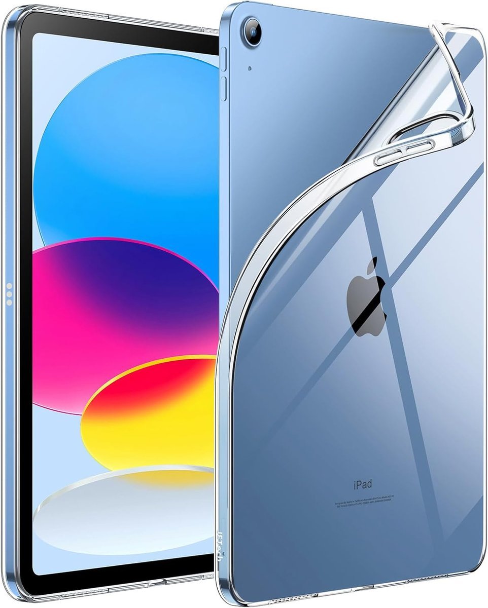 JETech Etui dla iPad (A16) 11./10. Generacja (2025/2022), Miękki TPU Przezroczysty Slim Odporny na Wstrząsy Tabletu Case (Przezroczyste)