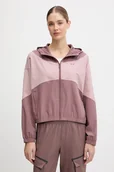 Kurtki damskie - Under Armour kurtka Rival Woven kolor różowy przejściowa 6004849 - miniaturka - grafika 1