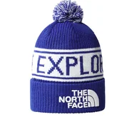 Czapki i chusty sportowe męskie - Czapka The North Face Retro Pom Beanie 0A3FMP40S1 - granatowa - miniaturka - grafika 1