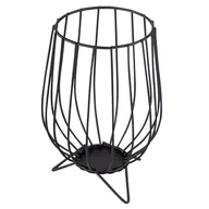 Świeczniki - Świecznik metalowy na nóżkach, ALTOMDESIGN, 11x11x16 cm - miniaturka - grafika 1