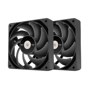 Thermaltake TOUGHFAN 12 Pro Obudowa komputera Wentylator 12 cm Czarny 2 szt. - Wentylatory komputerowe - miniaturka - grafika 1