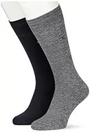 Skarpetki męskie - Tommy Hilfiger Classic męskie skarpety klasyczne męskie, Niebieski/Czerwony (Navy/Czerwony), 43/46 EU - miniaturka - grafika 1