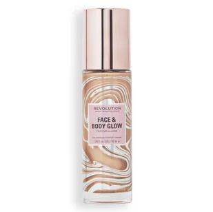 Makeup Revolution Face& Body Glow Płynny Rozświetlacz do Twarzy i Ciała Festive Allure - Rozświetlacze do twarzy i ciała - miniaturka - grafika 1