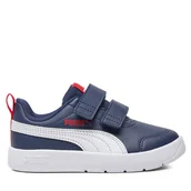 Buty dla chłopców - Sneakersy Puma Courtflex V3 V PS 397642 03 Granatowy - miniaturka - grafika 1