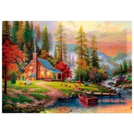 Zabawki kreatywne - Mozaika diamentowa, haft 30x40 Jesień Flamingo line - miniaturka - grafika 1