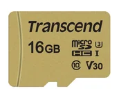 Karty pamięci - TRANSCEND TS16GUSD500S, MicroSDHC, 16 GB + adapter - miniaturka - grafika 1