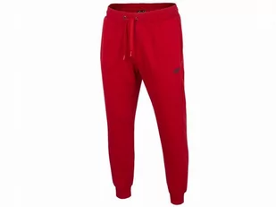 Spodnie męskie 4F czerwony - Spodnie męskie - miniaturka - grafika 1
