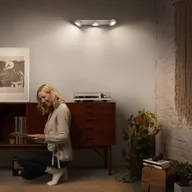 Lampy sufitowe - LEDVANCE Reflektor sufitowy LED Pluto, stal, drewno, 3-punktowy, biały - miniaturka - grafika 1