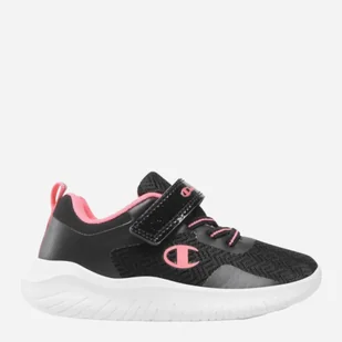 Buty sportowe młodzieżowe dla dziewczynki lekkie Champion S32532-KK003 35 Czarny/Koralowy (8054112709384) - Buty dla dziewczynek - miniaturka - grafika 1