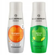 Syropy i koncentraty owocowe - Syropy SodaStream Orange Zero Pomarańcza Bez Cukru + Lemon Lime Cytryna Limonka - miniaturka - grafika 1