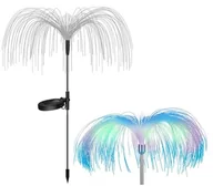 Lampy ogrodowe - 2szt LAMPKA SOLARNA  zestaw OGRODOWA MEDUZA LAMPA 3kolory - miniaturka - grafika 1