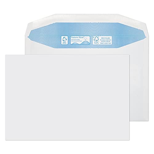 Blake Environmental 162 X 229 Mm 90 gsm Portfel Wysyłkowy Gumowane Rn020 Biały Pakiet 500