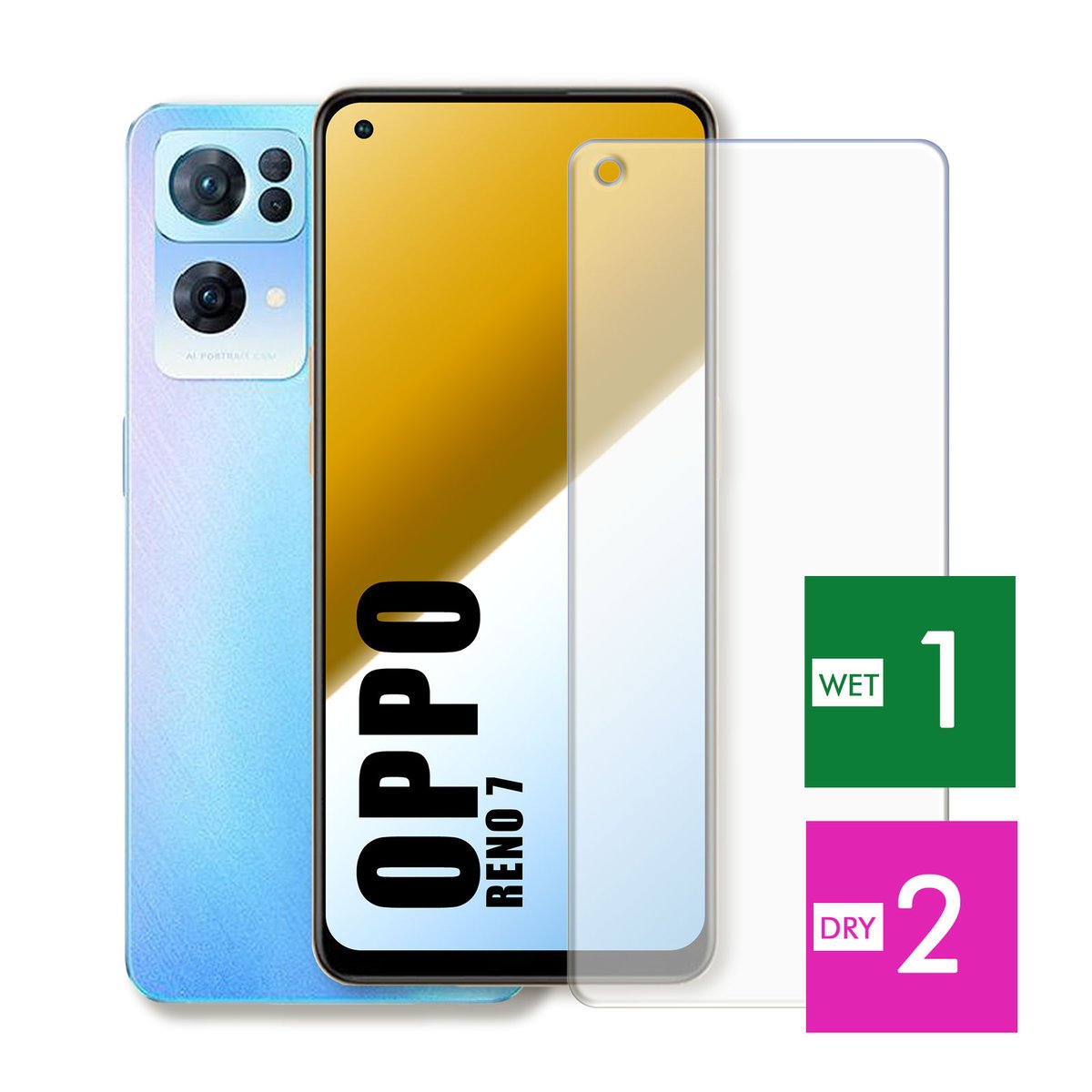 WZMOCNIONE SZKŁO DO OPPO RENO 7 SZYBKA HARTOWANE 9H JAKOŚĆ