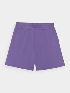 4F Spodenki dresowe damskie - fioletowe XS - Spodnie sportowe damskie - miniaturka - grafika 1