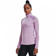 Bluzy sportowe damskie - Damska bluza treningowa UNDER ARMOUR Tech 1/2 Zip - Twist - miniaturka - grafika 1