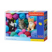 Puzzle - Castorland Puzzle 300 el. B-030477 Kittens in Yarn Store - - miniaturka - grafika 1