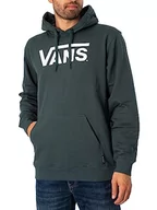 Bluzy męskie - Vans Klasyczna męska bluza z kapturem, Zielony Gables, L - miniaturka - grafika 1