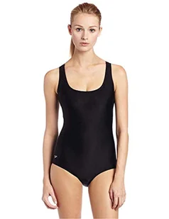 Speedo Damski kostium kąpielowy jednoczęściowy PowerFlex Ultraback Solid Czarny 10 - Stroje kąpielowe - miniaturka - grafika 1