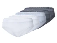 Majtki damskie - esmara® Hipstery damskie z koronką, 5 par (M (40/42), Niebieski/ biały) - miniaturka - grafika 1