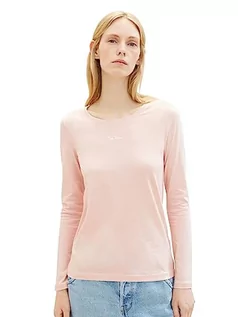 Koszulki i topy damskie - TOM TAILOR Damska koszulka z długim rękawem, 10880 - Rose Smoke, 3XL - grafika 1