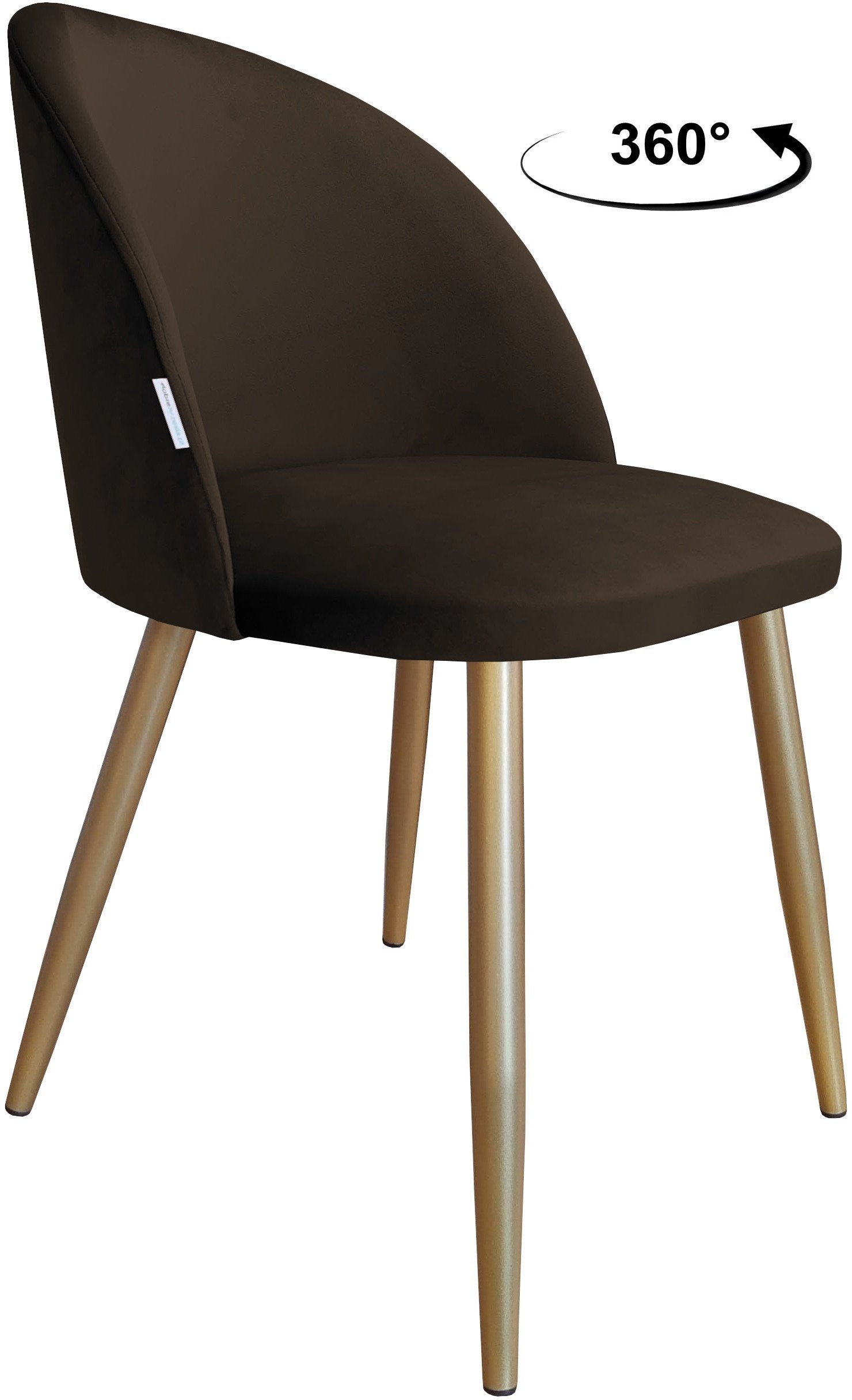 Krzesło obrotowe Colin podstawa złota MG05